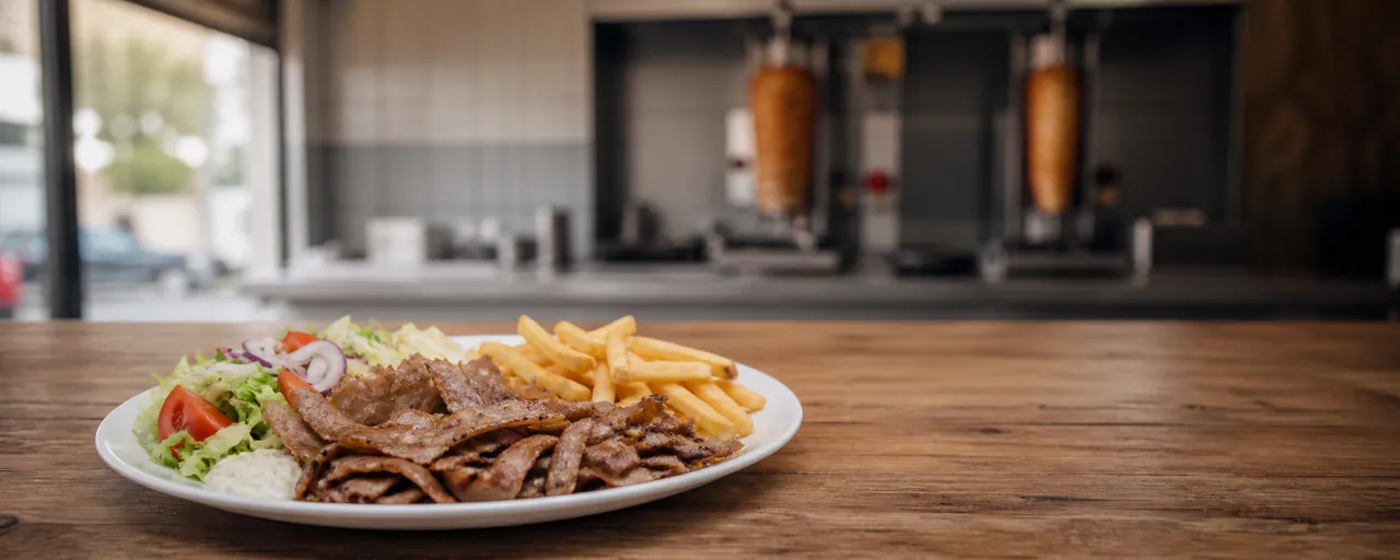 Assiette kebab du Grill House à Lucens